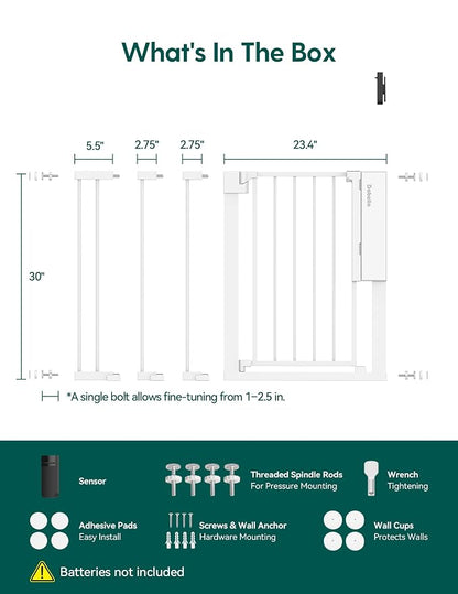Babelio Smart Baby Gate with Auto-Unlock/Close, Pressure Mounted No Drill - Image 9