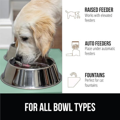 GORILLA GRIP 100% Waterproof Raised Edge BPA Free Silicone Pet Feeding Mat - Image 6