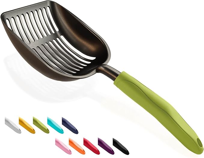 WePet Cat Litter Scoop, Non-Stick Plated Aluminum Alloy Sifter, Kitty Durable by WePet