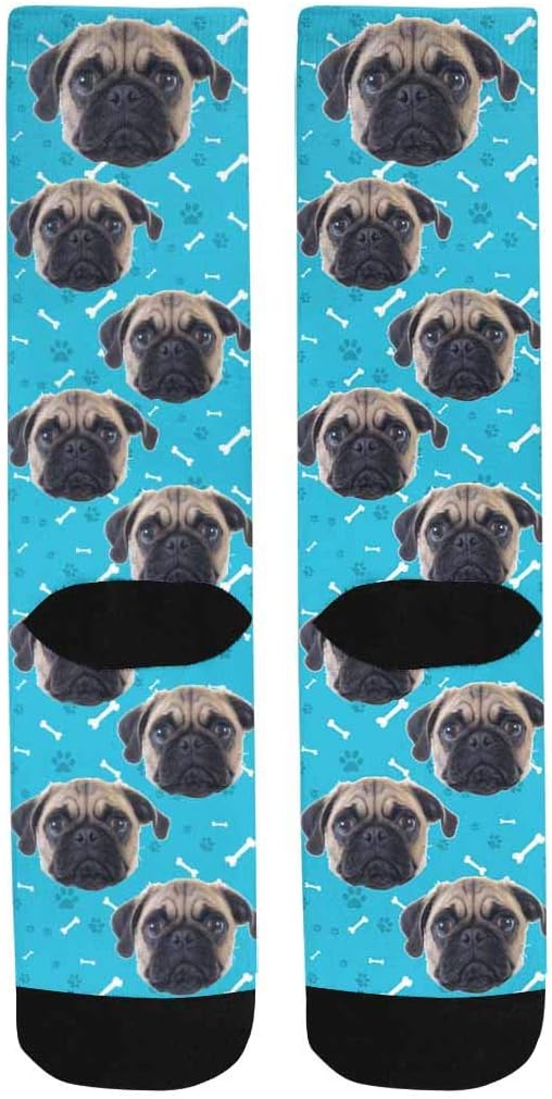 Custom Face Socks, Personalized Dog Lover Pet Photo Picture on Socks Unisex - Image 4