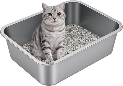 Stainless Steel Litter Box by Unknown
