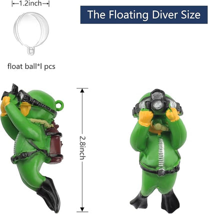 onesimcr Floating Fish Tank Decorations, Aquarium Decorations, Lovely Diver - Image 3