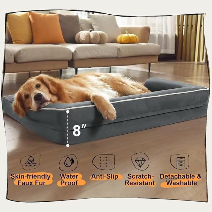 Large Dog Bed Orthopedic Washable - Image 6