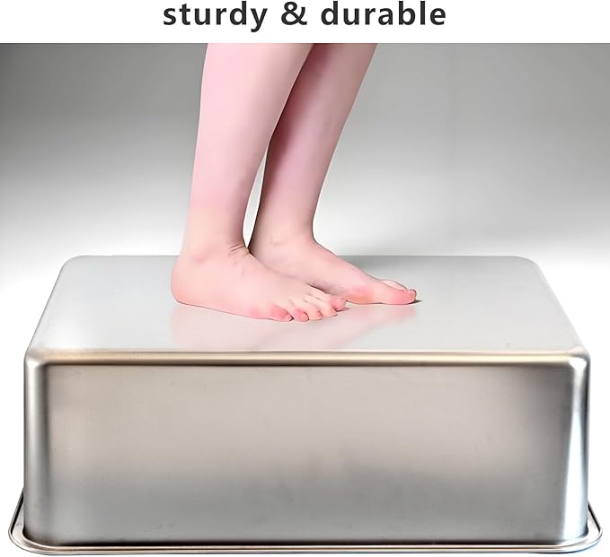 XXL Stainless Steel Cat Litter Box, Includes Catnip Fish Toy & Wand Feather Toy - Image 5