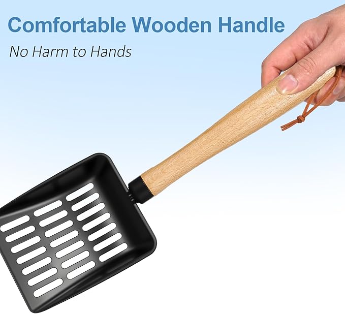 Cat Litter Scoop, Metal Litter Scoop, Heavy Duty Metal Cat Scooper - Image 7