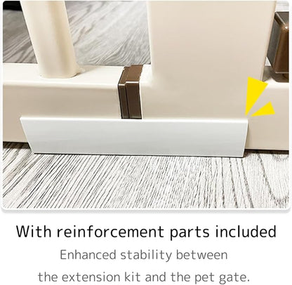 Lumizone Extra Tall Pet Gate 55.12" High Pressure Mounted 4.13" Wide Extension - Image 4