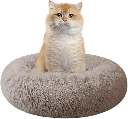 Cat Beds for Indoor Cats, 15.7 Inch Small Cats Beds, Washable-Round Pet Bed for by Nisrada