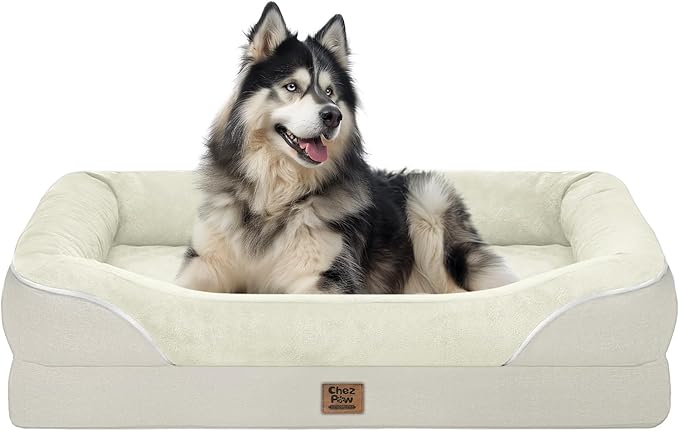Washable Orthopedic Large Dog Bed by ChezPaw