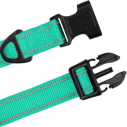 TagME Reflective Nylon Dog Collars, Adjustable Classic Pet Collar - Image 4
