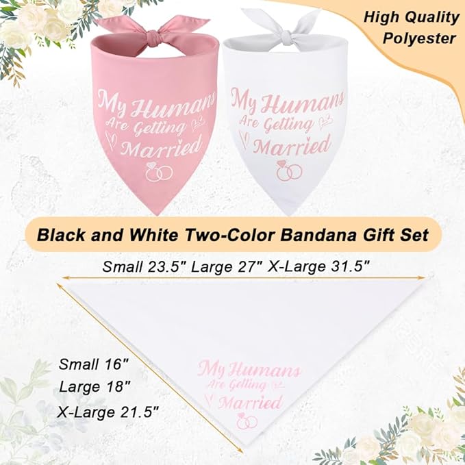 SZEE Bridal Shower Gifts for Bride, 2 Pack My Humans are Getting Married Dog - Image 4
