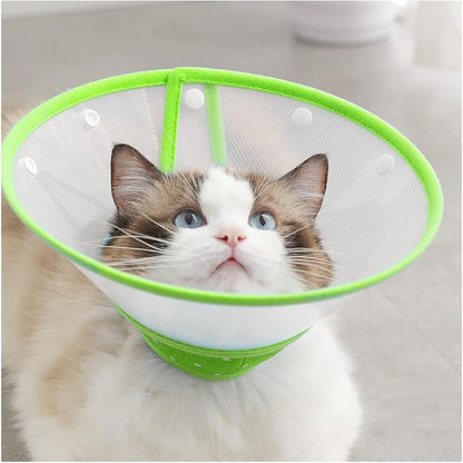 Pet Cone Recovery Dog Cone Adjustable Dog Collar Clear Padded Collar - Image 5