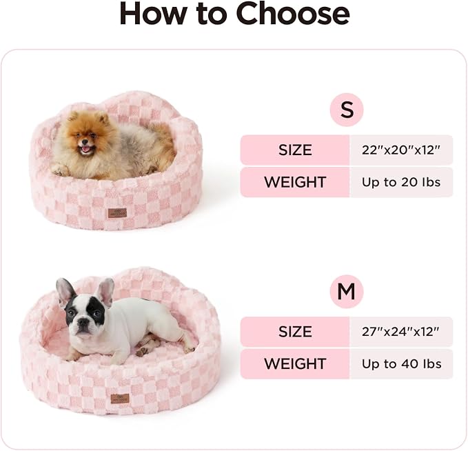 Joydeco Cloud Dog Bed for Small Dogs & Cats, Washable Pet Bed - Image 7