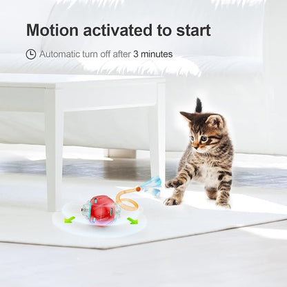 Interactive Cat Toys for Indoor Cats, The 3rd Generation Agile Moving Cat Ball - Image 5