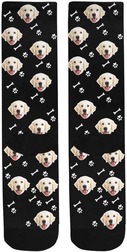 Custom Face Socks, Personalized Dog Lover Pet Photo Picture on Socks Unisex - Image 5