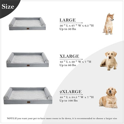 WNPETHOME Orthopedic Dog Beds for Large Dogs, Waterproof Memory Foam Large Dog - Image 4