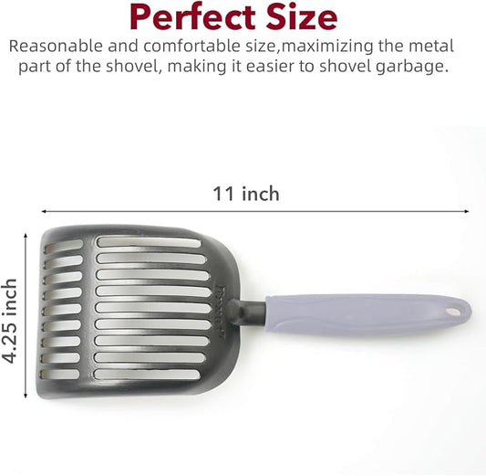 Cat Litter Scoop, Kitty Metal Scooper, Aluminum Alloy Sifter, Kitten Pooper - Image 2