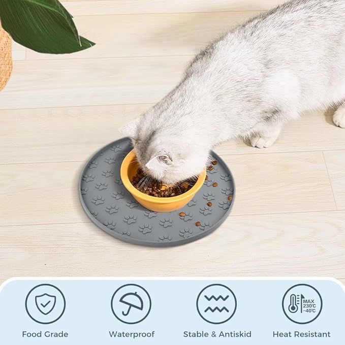 SUNLAND Silicone Dog Food Mat, Pet Feeding Mat - Image 6