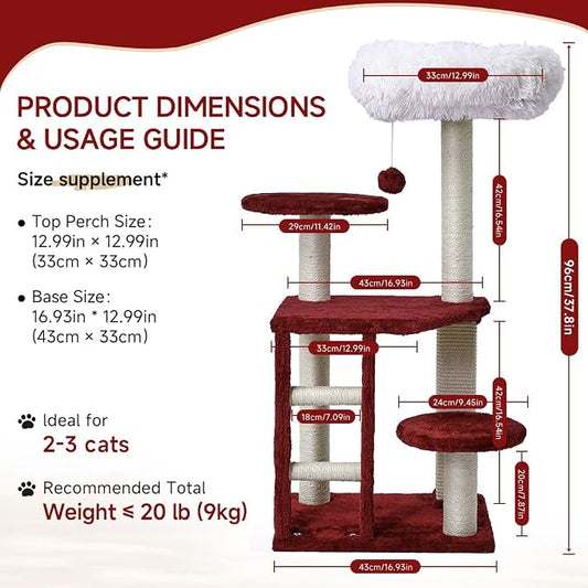 Cat Tree, 37.4-Inch Cat Tower - Image 2