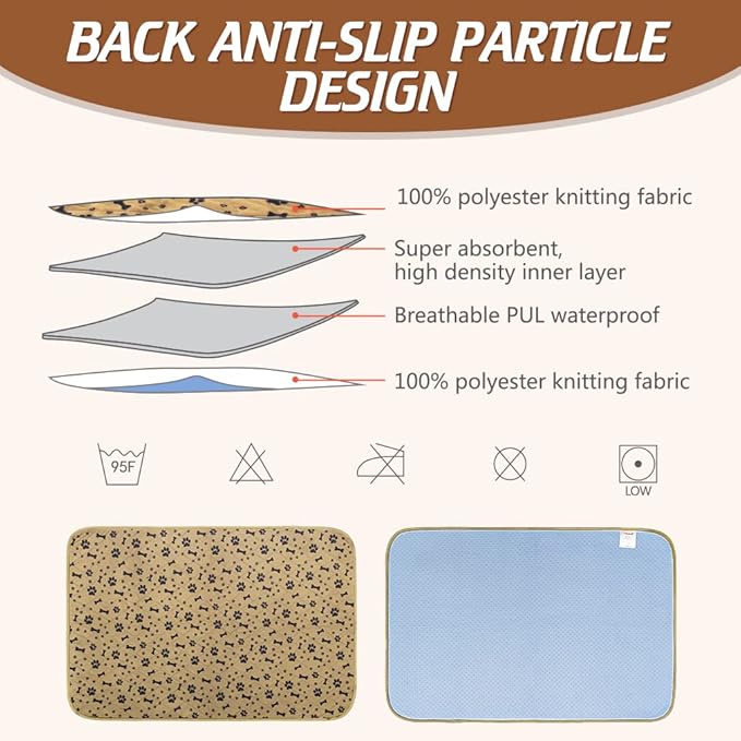 BINGPET Waterproof Dog Food Mat Non-Slip - Image 6