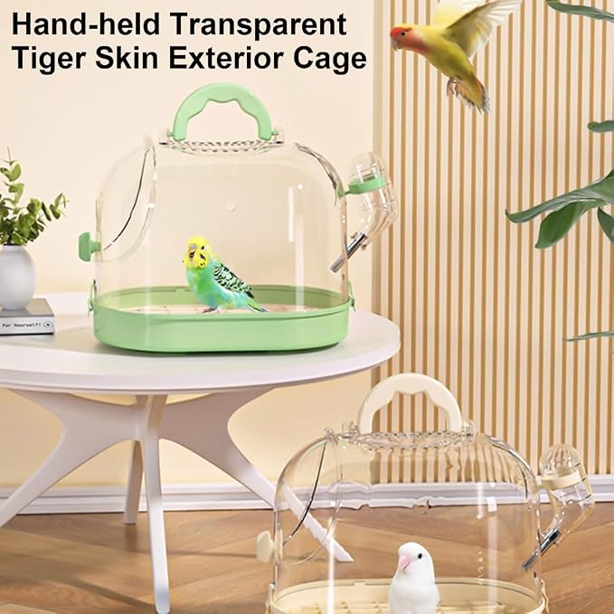 Versatile Birdcage for Travel Clear Bird Cage - Image 3