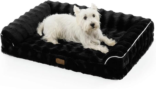 Faux Rabbit Fur Orthopedic Dog Bed, Dog Bed by COZYKISS