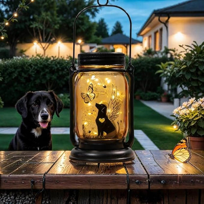 iHeartDogs Angel Dog or Cat Memorial Mason Jar Solar Light - Image 7