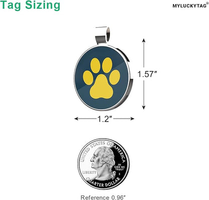 MYLUCKYTAG QR Code Pet ID | Personalized Dog & Cat Collar Tag | Online Profile - Image 2