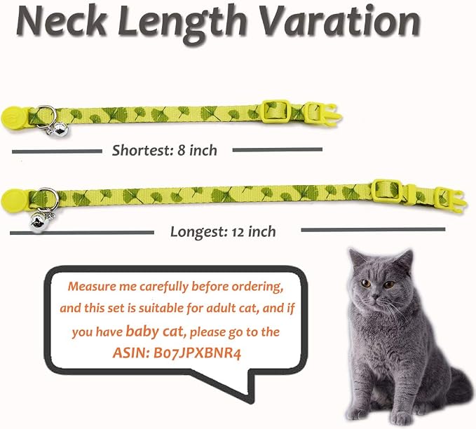 azuza 4 Pack Breakaway Cat Collar - Image 6
