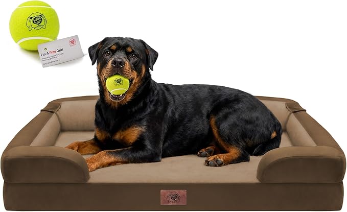 Orthopedic Dog Bed for Extra Large Dogs, XXL Waterproof Egg Crate Memory Foam by FollowSongPuppy