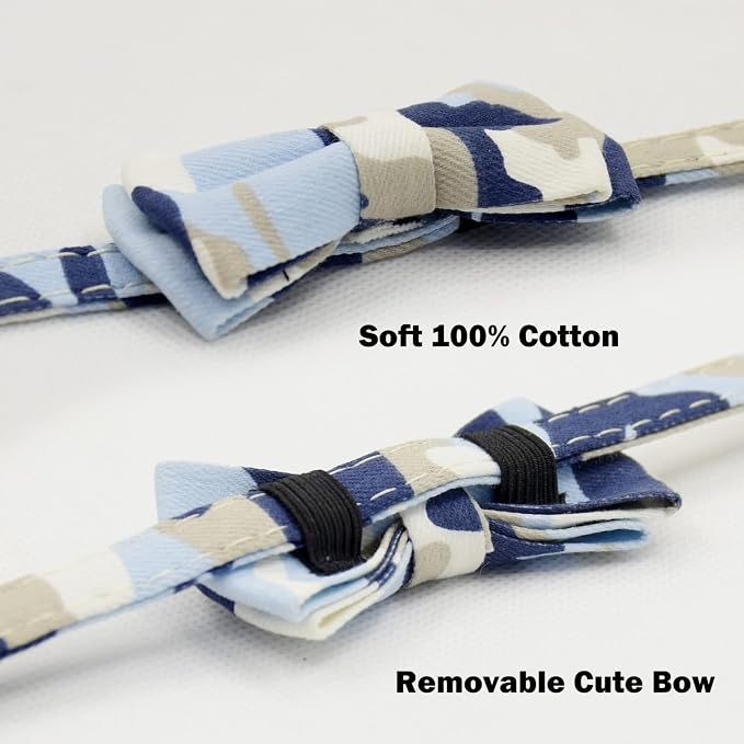 Cat Collar Breakaway with Bell and Bow Tie, Plaid Design Adjustable Safety - Image 5