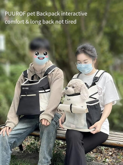 Pet Dog Carrier Backpack, cat Carrier Pouch, Small Dog Front Backpack, - Image 7