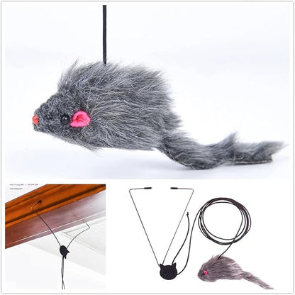 Kalimdor Interactive Cat Feather Toys, Retractable Teaser Toy ，Hanging - Image 5