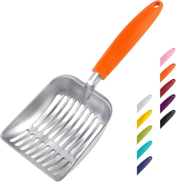 WePet Cat Litter Scoop, Aluminum Alloy Sifter, Kitty Metal Scooper, Deep Shovel by WePet