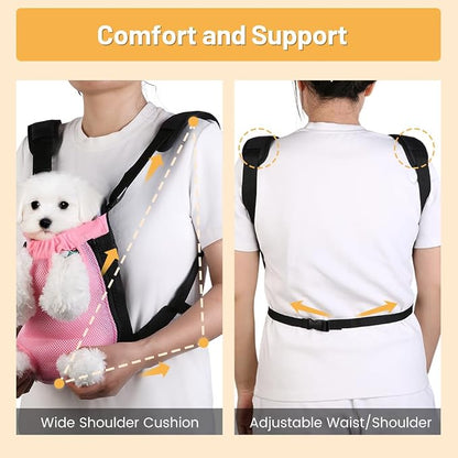 Inspack Dog Backpack Carrier/Cat Carrier, Adjustable Pet Front Carriers Travel - Image 8