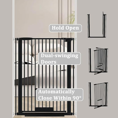 40.55" Tall 1.37" Ultra Narrow Spacing Dogs Pets Baby Gate - Image 7