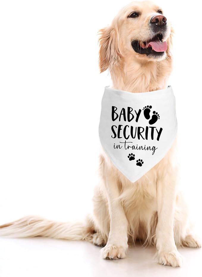 Baby Security in Training Dog Bandana Pet Scarf Pregnancy Announcement Dog - Image 5
