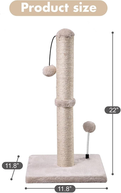 MECOOL Cat Scratching Post Premium Basics Kitten Scratcher Sisal Scratch Posts - Image 4