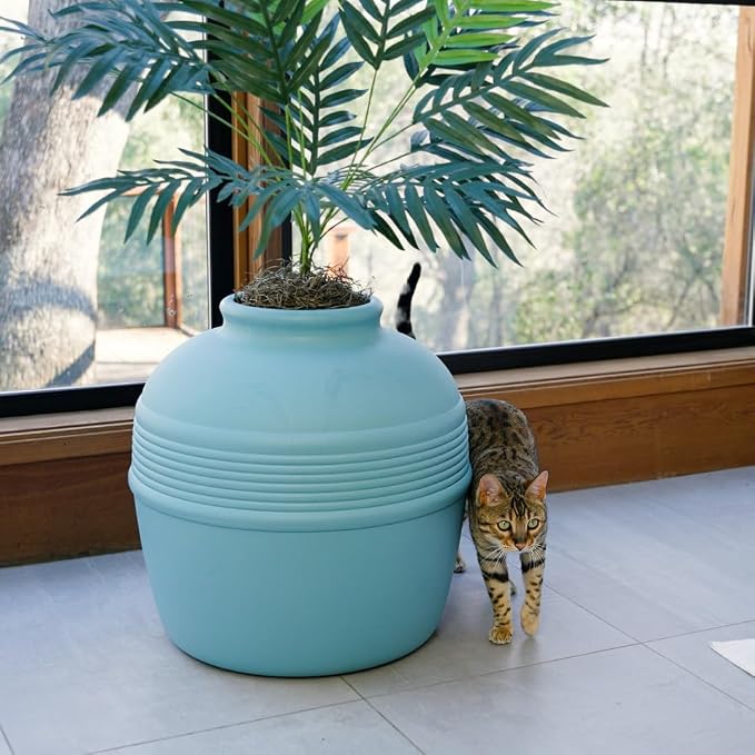 Good Pet Stuff Hidden Litter Box Planter, Decorative Cat Litter Enclosure - Image 14