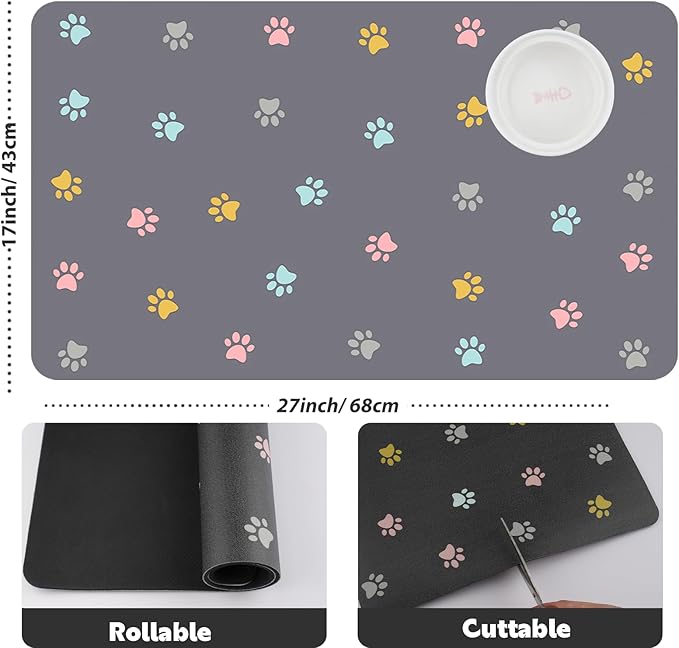 Pet Feeding Mat Absorbent Dog Mat - Image 4