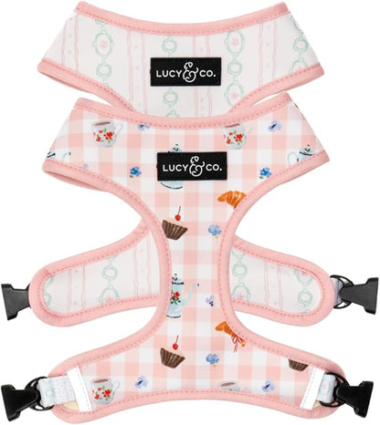 Lucy & Co. Sipping Slowly Reversible Dog Harness, Adjustable Comfort Fit by LucyCo