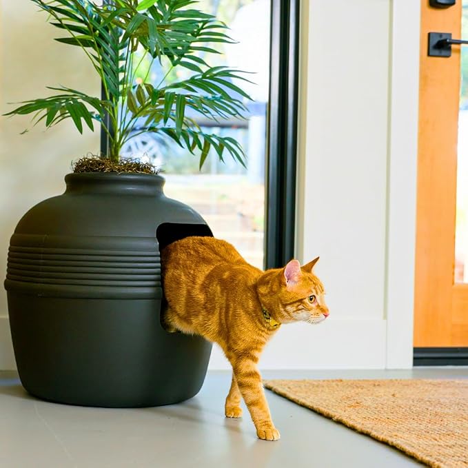 Good Pet Stuff Hidden Litter Box Planter, Decorative Cat Litter Enclosure - Image 15