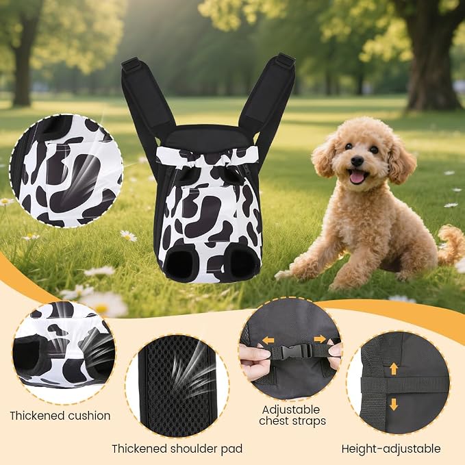 Inspack Dog Backpack Carrier/Cat Carrier, Adjustable Pet Front Carriers Travel - Image 5
