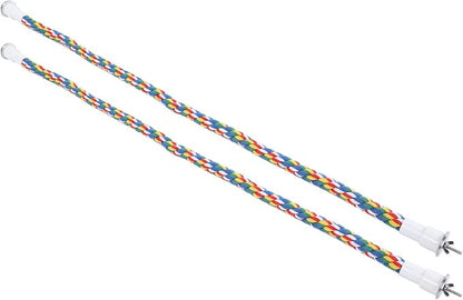 2PCS 60cm/23.6in Bird Rope Perch, 1.8cm Soft Cotton Parakeet Perches, Colorful - Image 7