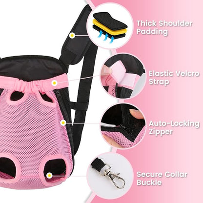Mosago Dog Backpack Carrier, Thick Straps & Cushion, Pet Sling Front Backpacks - Image 5