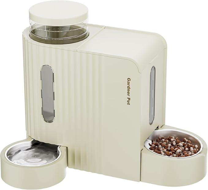 Gardner Pet Gravity Automatic 2-in-1 Pet Feeder, 0.8 Gallons*2 Cat Feeder and by GardnerPet