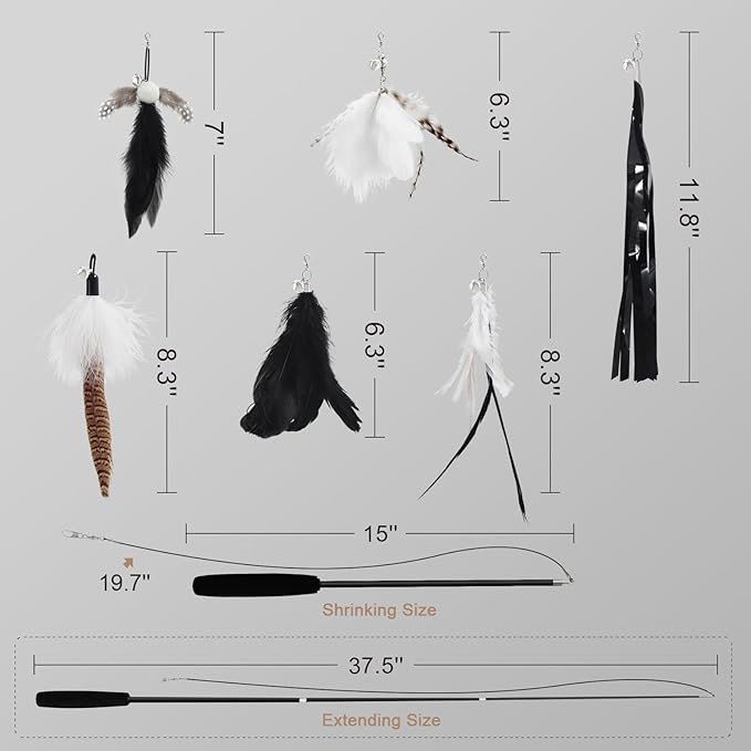 SONGWAY Cat Wand Toys for Indoor Cats - Image 7