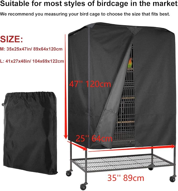 Bird Parrot Cage Cover Waterproof Extra Large Good Night Parrot Birdcage Covers - Image 3