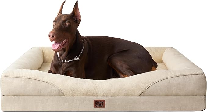 EHEYCIGA Orthopedic XL Dog Bed for Large Sized Dog, Waterproof Liner & Washable by EHEYCIGA