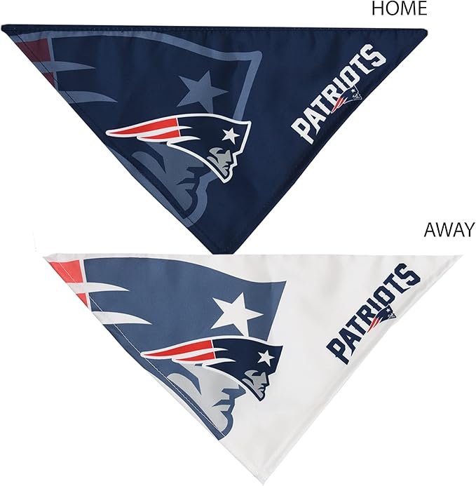 Littlearth Unisex-Adult NFL New England Patriots Home and Away Pet Bandana Set by Littlearth