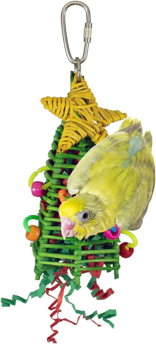 Super Bird Creations SB872 Mini Xmas Tree Bird Toy, Small/Medium Bird Size by SuperBirdCreations